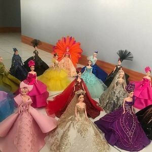 Doll with custom designer gown